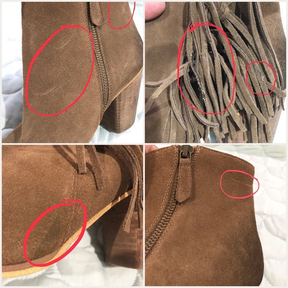 Brass Plum Tan Booties - Picture 3 of 7